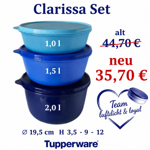 Tupperware clarissa set - tupperware,
