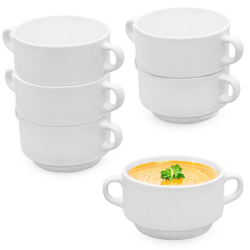 Keramik suppen tasse weiß - suppen, m