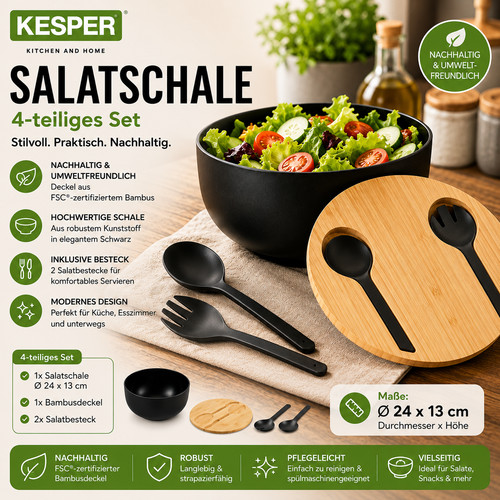 Kesper salatschüssel set - kesper, +