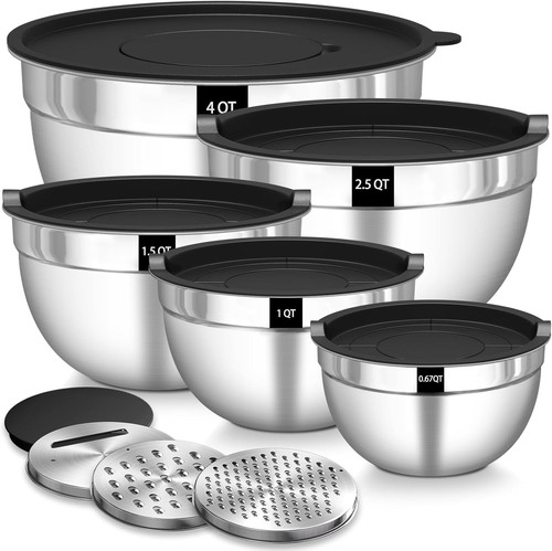 5er rührschüssel set - rührschüssel,