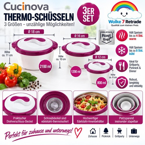 Cucinova 3er set thermo - cucinova,