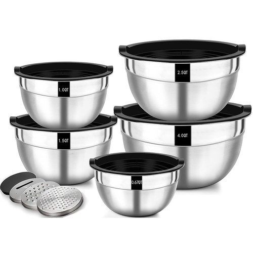 5er edelstahl salatschüssel - 5er,