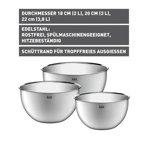 Silit küchenschüssel set - silit, küchenschüssel-set