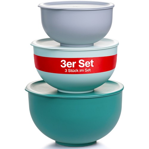 3er schüsselset mit deckeln - 3er-schüsselset,