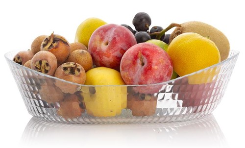 Obstschale glas oval 1100 - obstschale,
