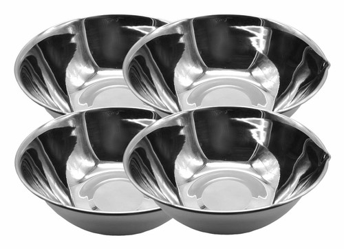 Edelstahl schüssel 19cm - 4x,
