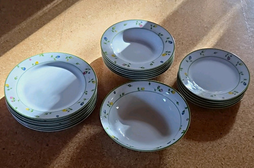 Tlg porzellan teller set - porzellan, teller-set