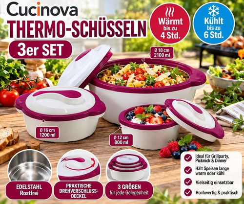 Cucinova thermo schüsseln - cucinova, thermo-schüsseln