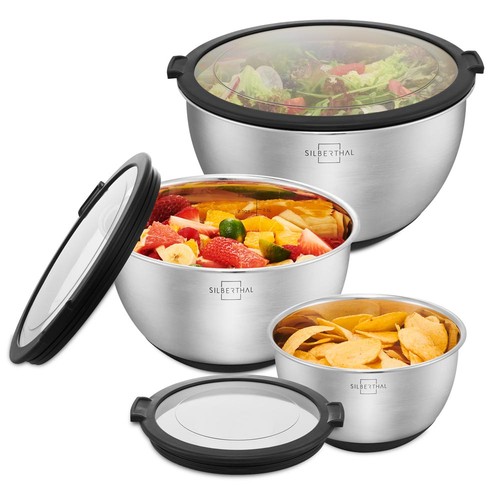 Salatschüssel set edelstahl - set,